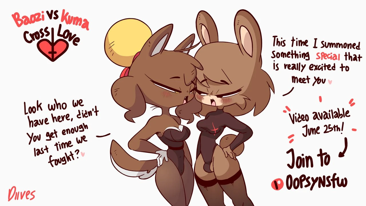 Kuma VS Baozi - Cross Love porn comic picture 1