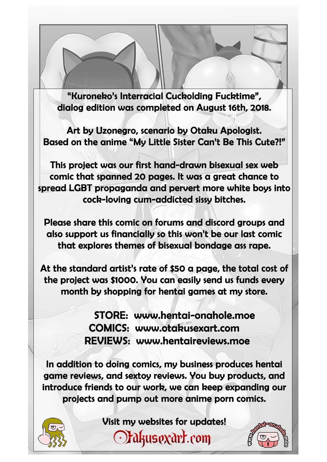 Kuroneko's interracial cuckolding fucktime porn comic picture 22