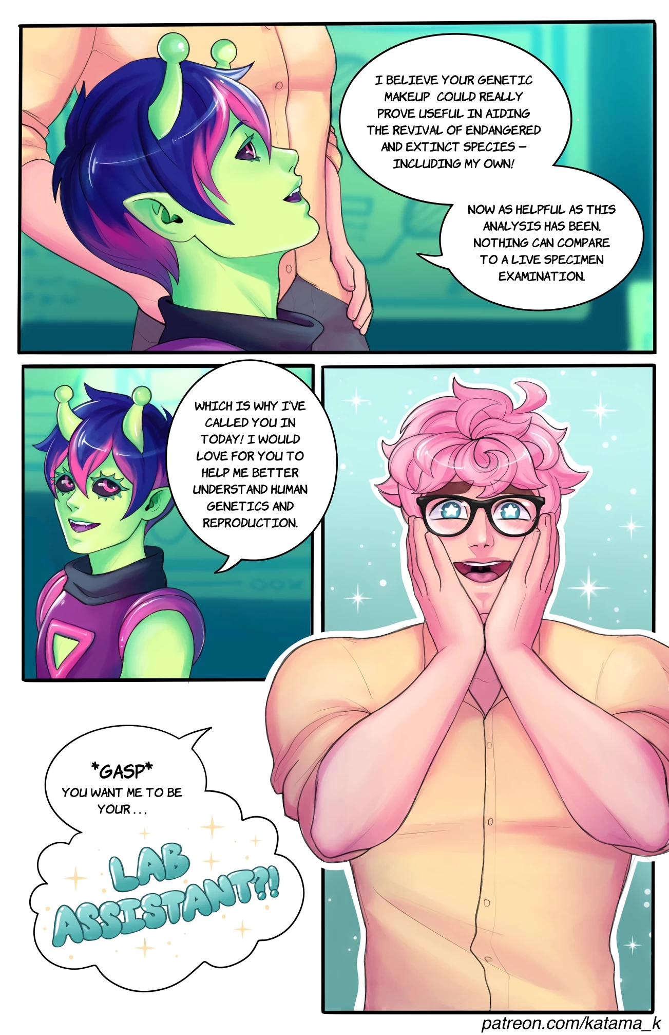 Lab Assistant porn comic picture 5