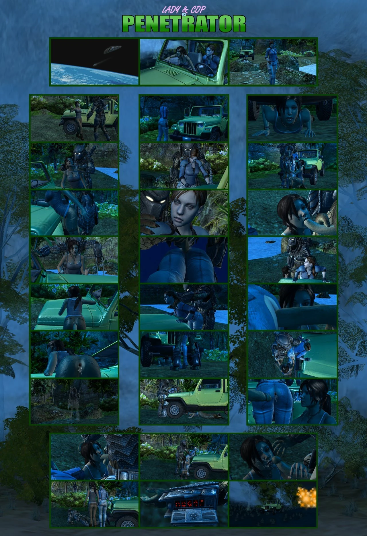 Lady & Cop VS Penetrator 4 porn comic picture 3