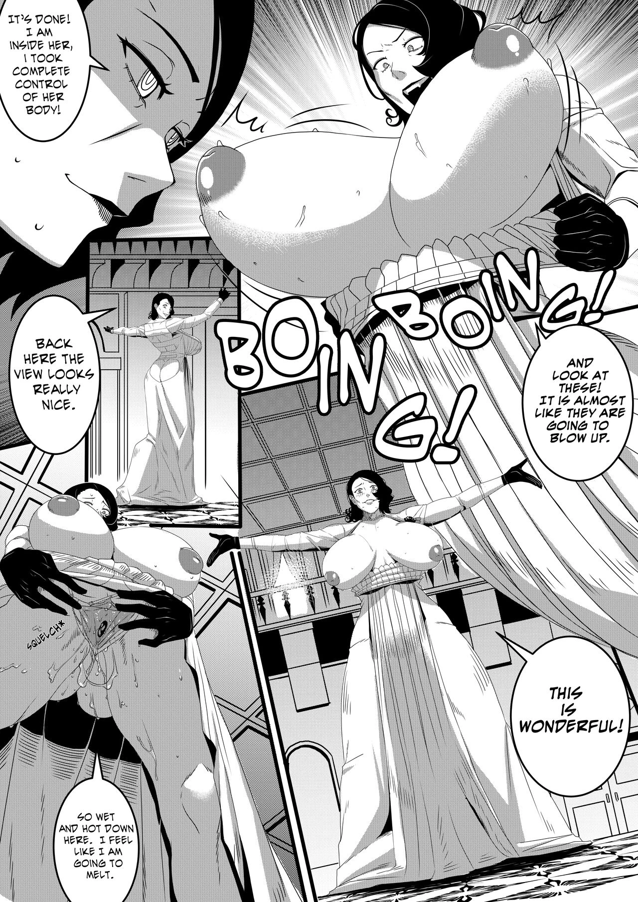 Lady Dimitrescu's uninvited guest porn comic picture 4