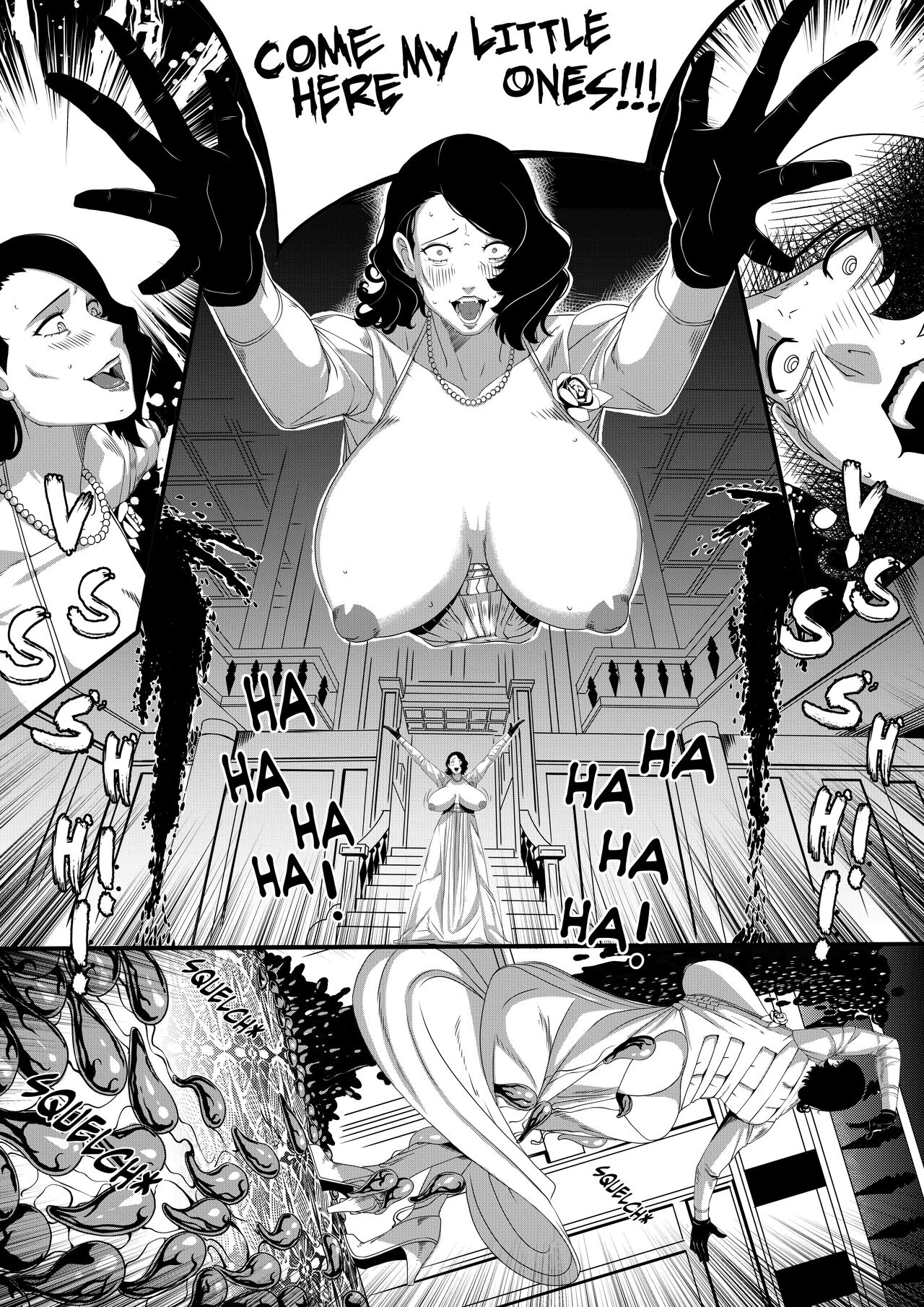 Lady Dimitrescu's uninvited guest porn comic picture 5