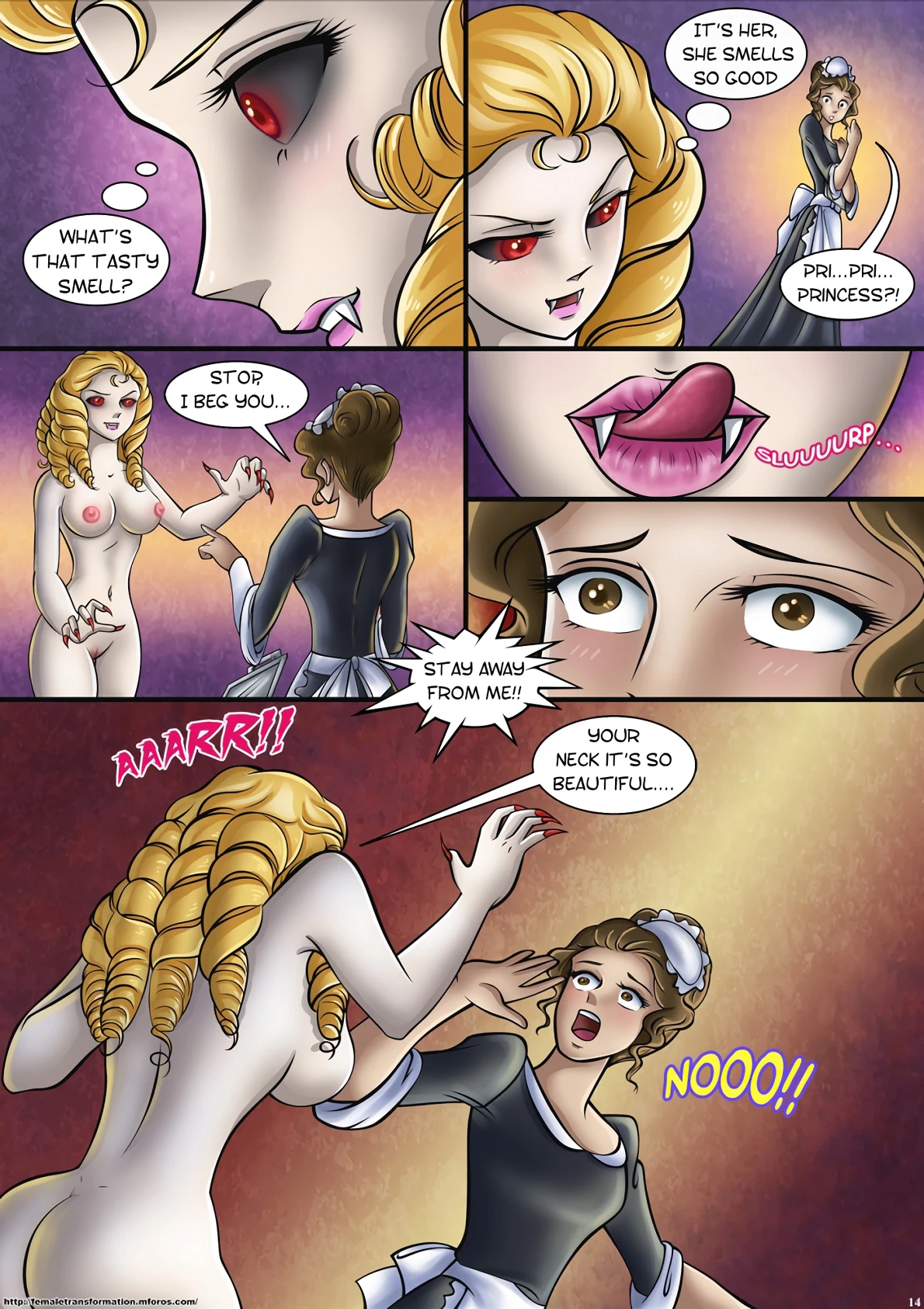 Lady Vampire porn comic picture 15