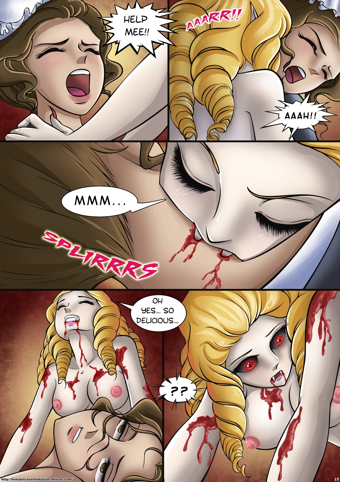 Lady Vampire porn comic picture 16