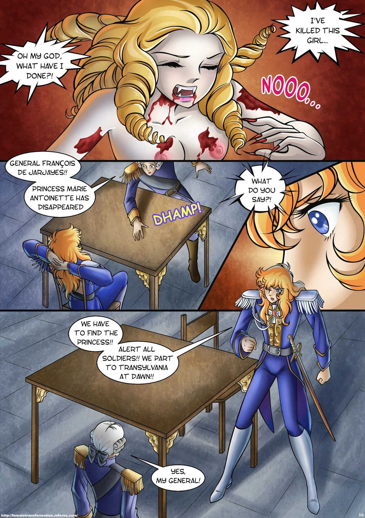 Lady Vampire porn comic picture 17