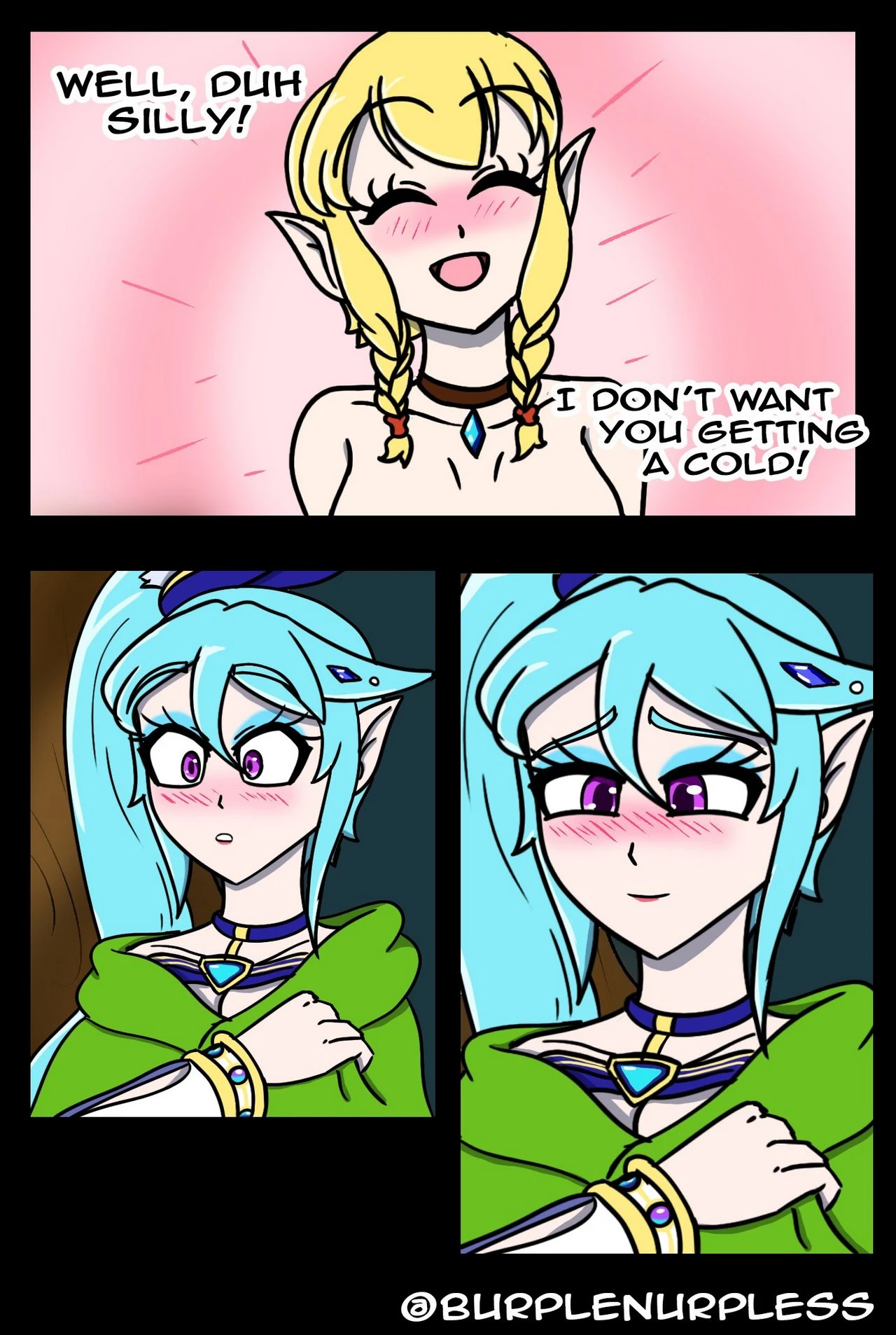 Lana rewards Linkle for her heroic deeds! porn comic picture 9