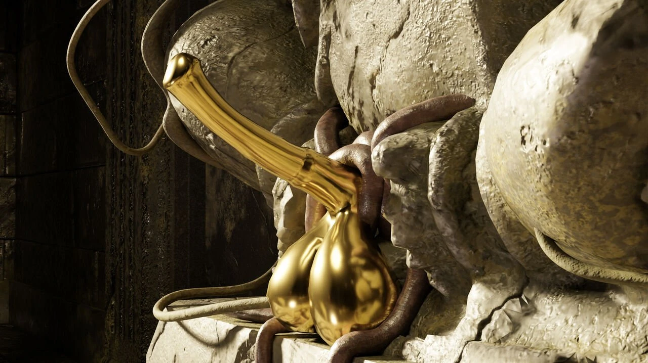 Lara and the Golden Statue porn comic picture 3