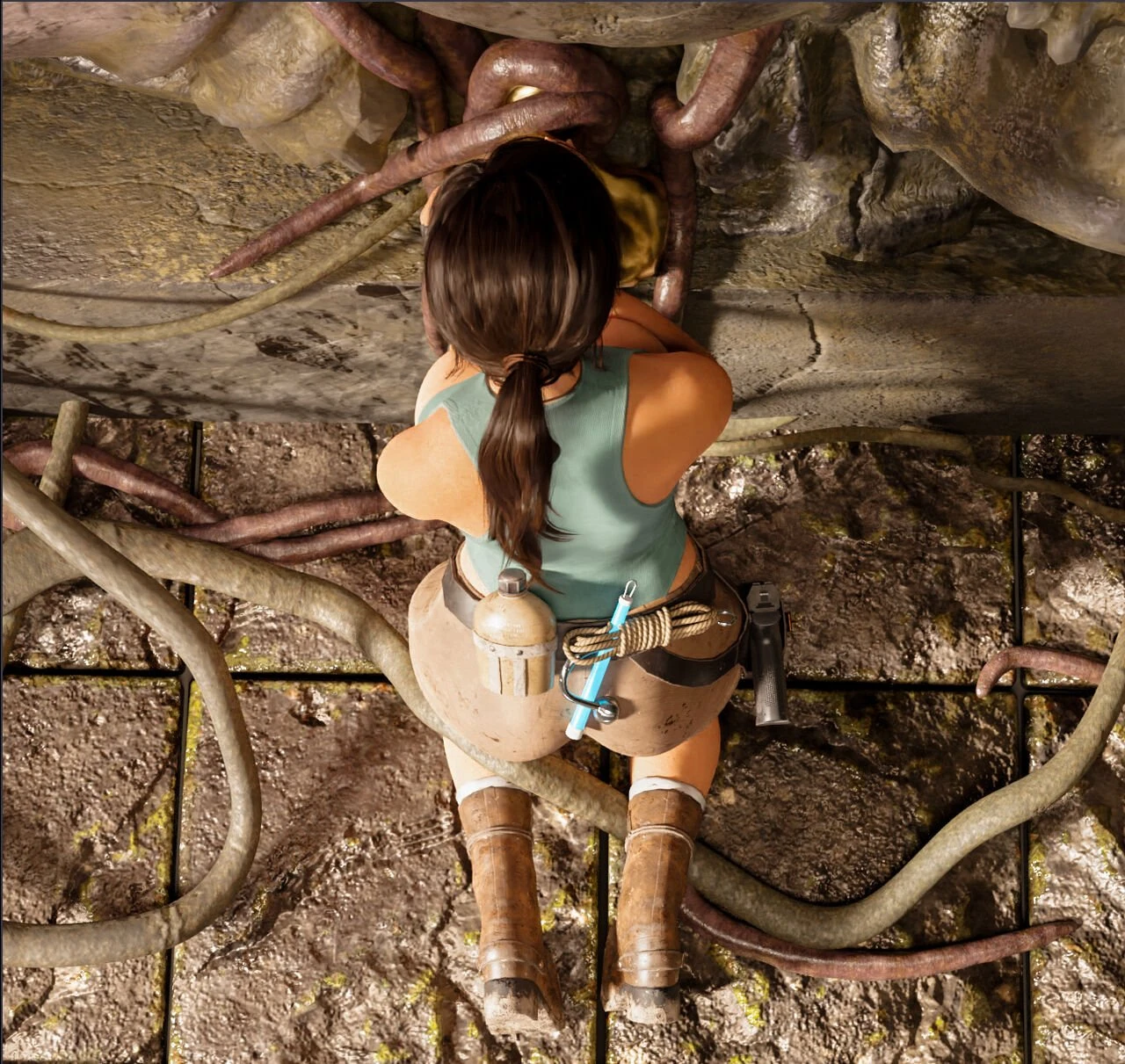 Lara and the Golden Statue porn comic picture 9