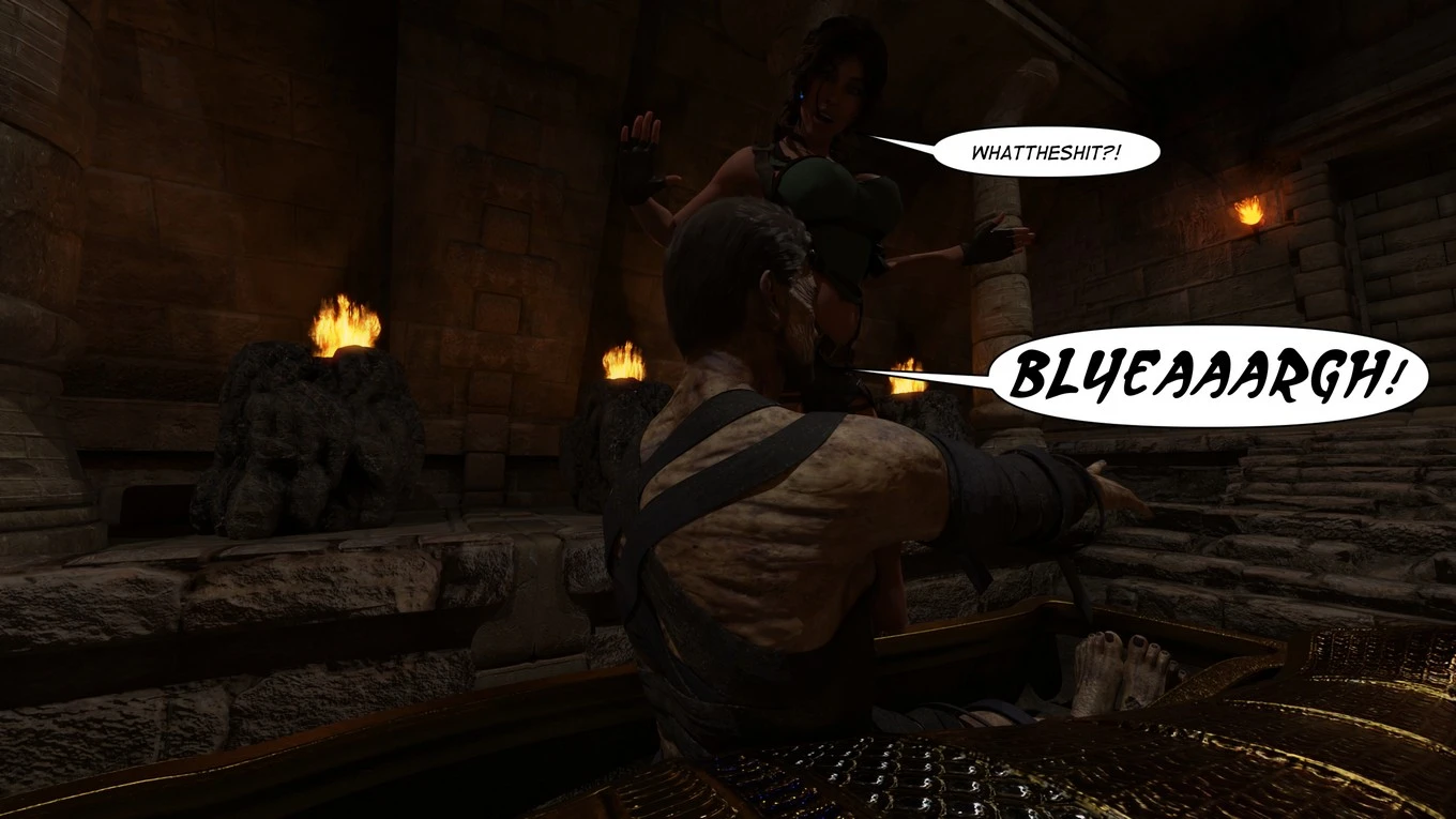 Lara Croft Taking The Mummy porn comic picture 10