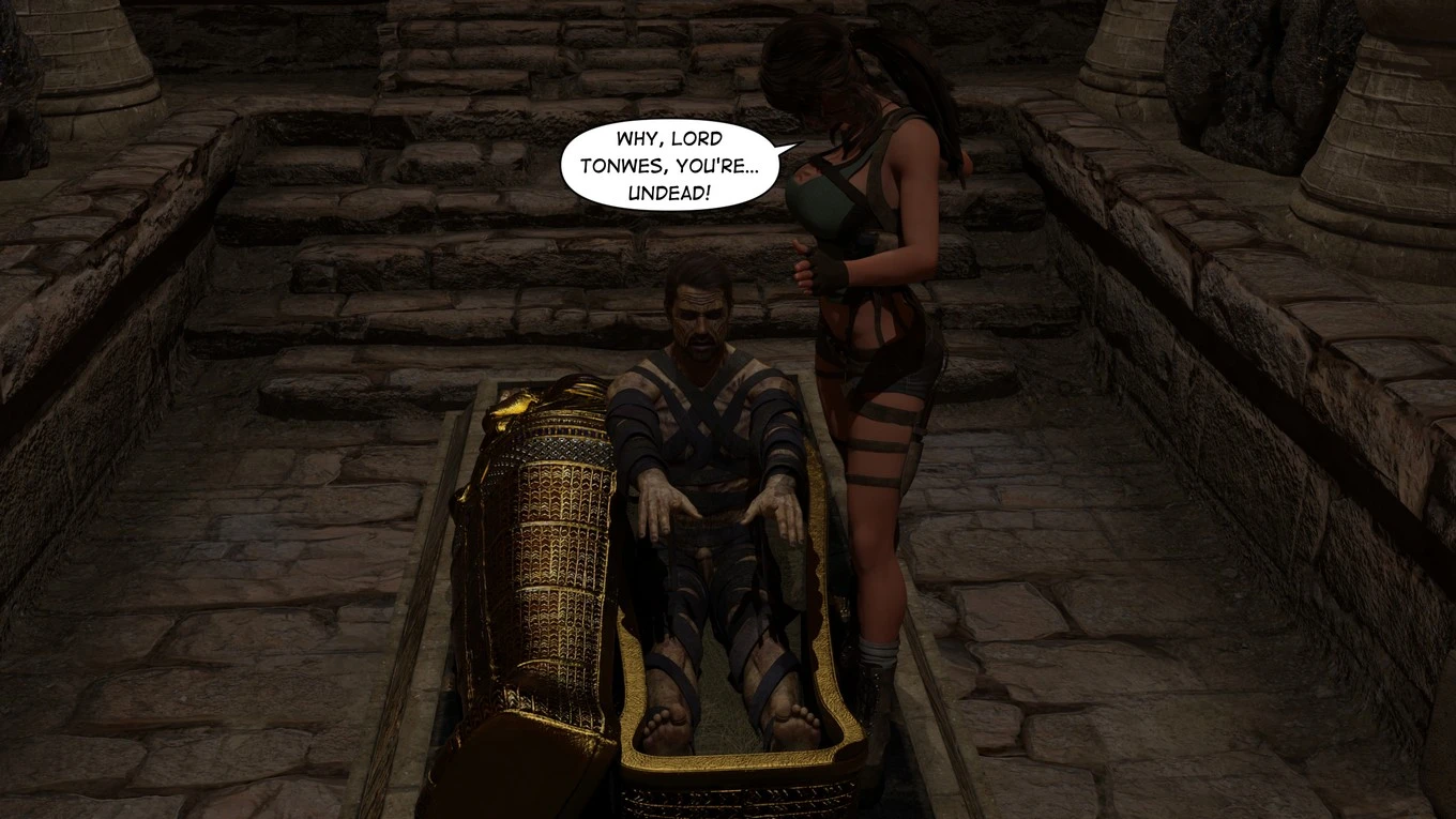 Lara Croft Taking The Mummy porn comic picture 11