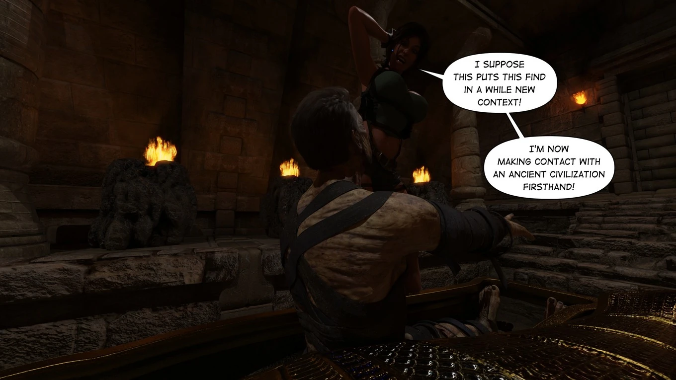 Lara Croft Taking The Mummy porn comic picture 13