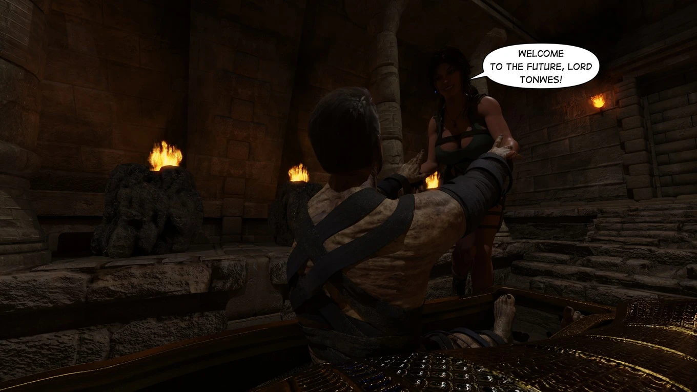 Lara Croft Taking The Mummy porn comic picture 14