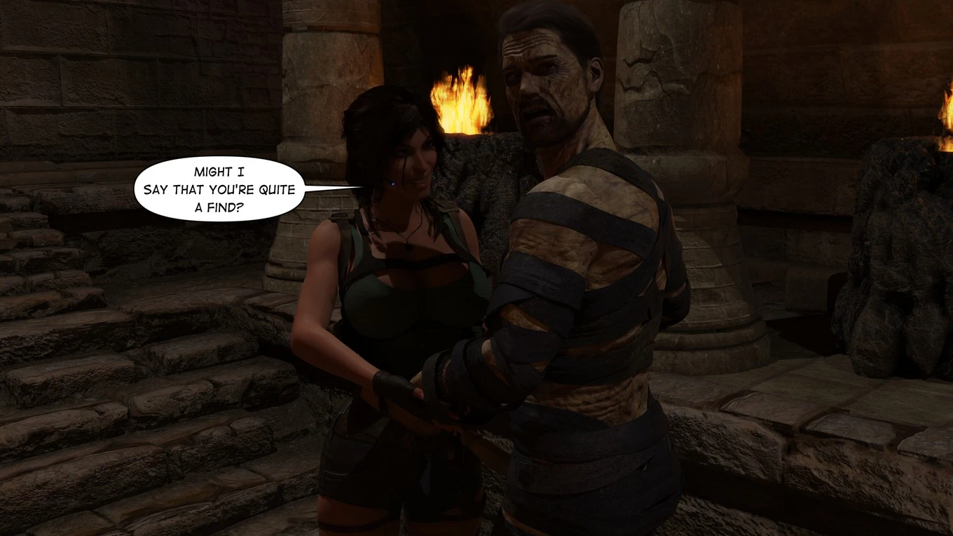Lara Croft Taking The Mummy porn comic picture 15