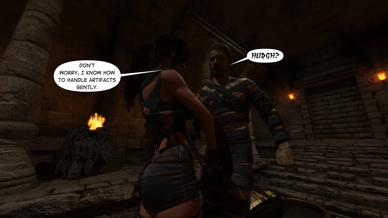 Lara Croft Taking The Mummy porn comic picture 17