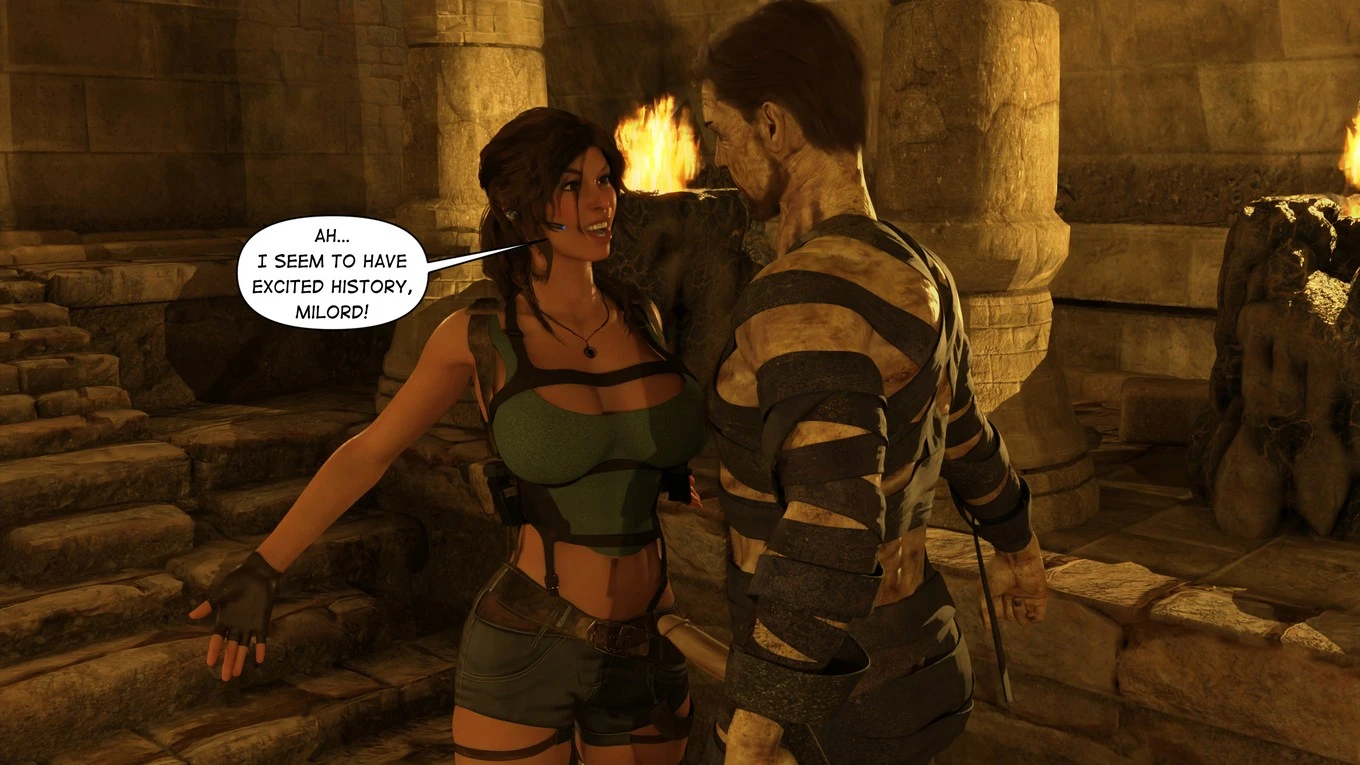 Lara Croft Taking The Mummy porn comic picture 19