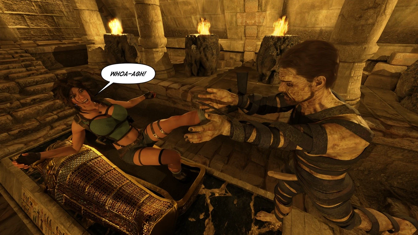 Lara Croft Taking The Mummy porn comic picture 23