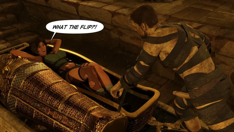 Lara Croft Taking The Mummy porn comic picture 24