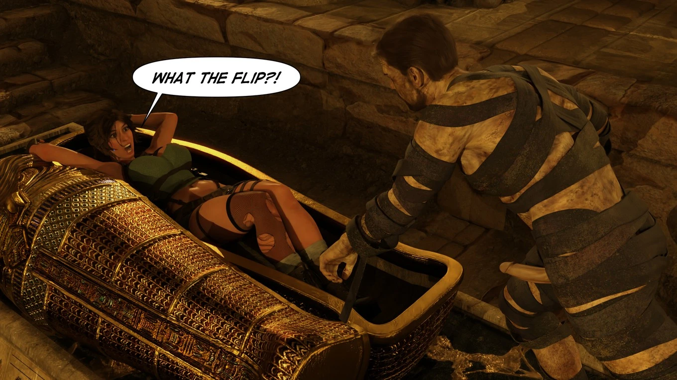 Lara Croft Taking The Mummy porn comic picture 24