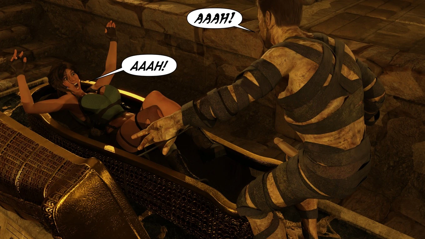Lara Croft Taking The Mummy porn comic picture 25
