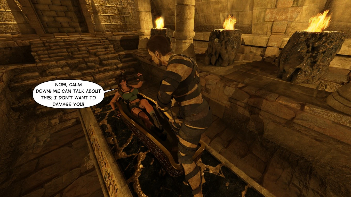 Lara Croft Taking The Mummy porn comic picture 26