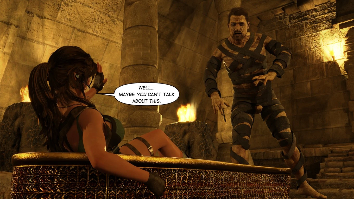 Lara Croft Taking The Mummy porn comic picture 27