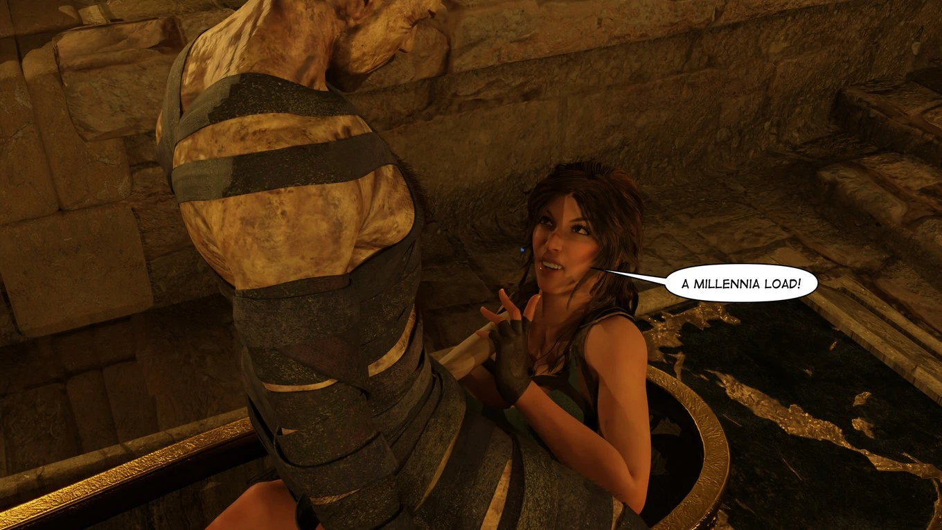 Lara Croft Taking The Mummy porn comic picture 30