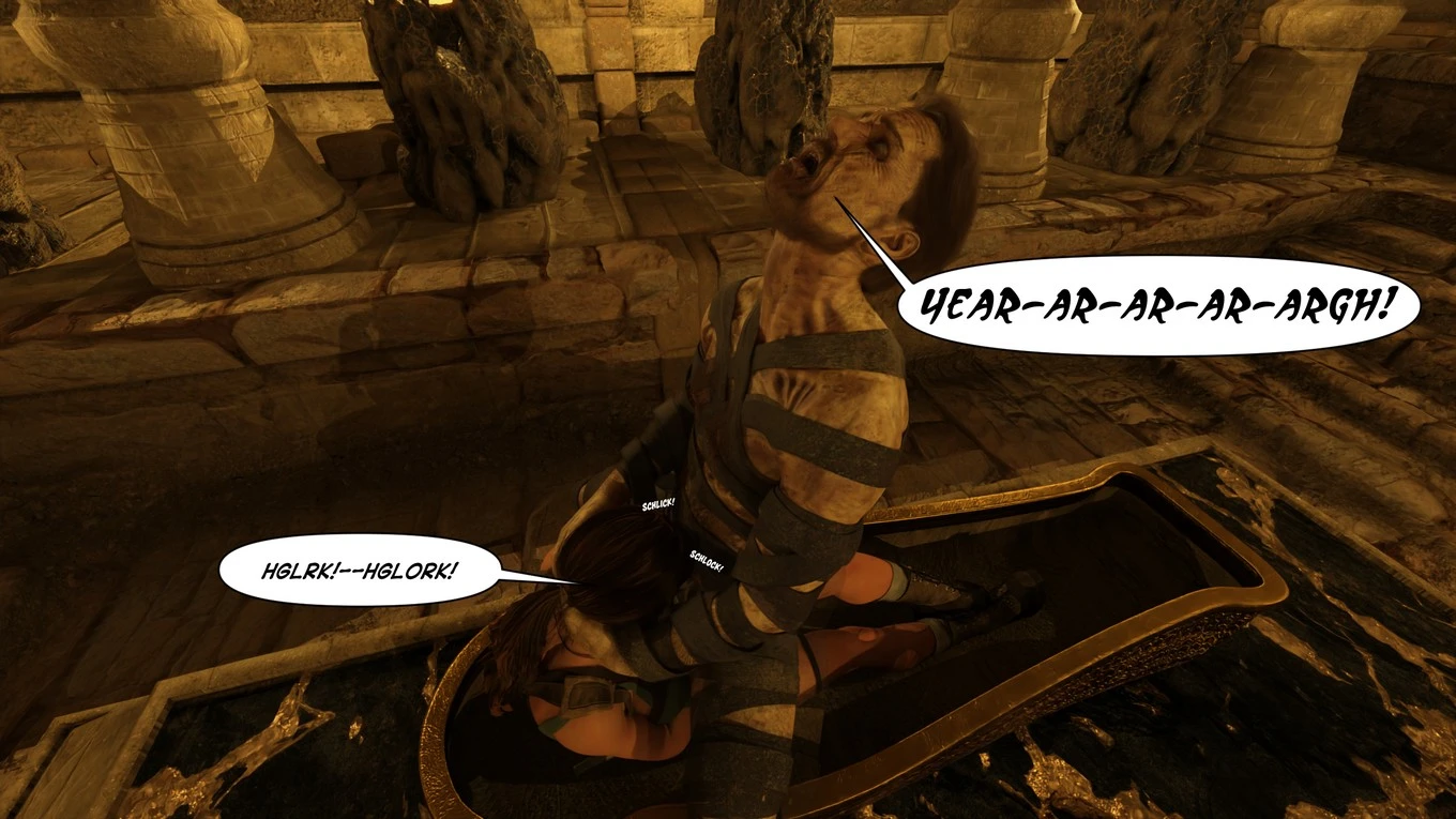 Lara Croft Taking The Mummy porn comic picture 33
