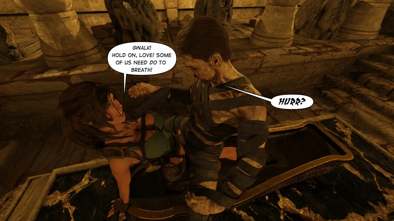 Lara Croft Taking The Mummy porn comic picture 34