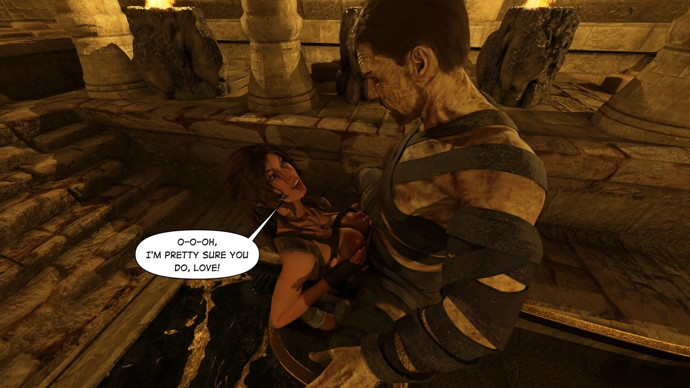 Lara Croft Taking The Mummy porn comic picture 41