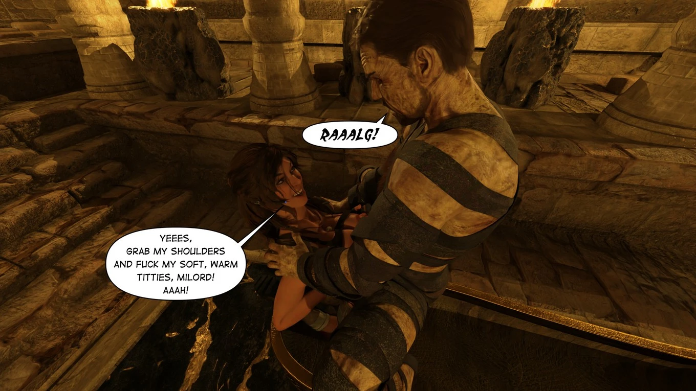 Lara Croft Taking The Mummy porn comic picture 42