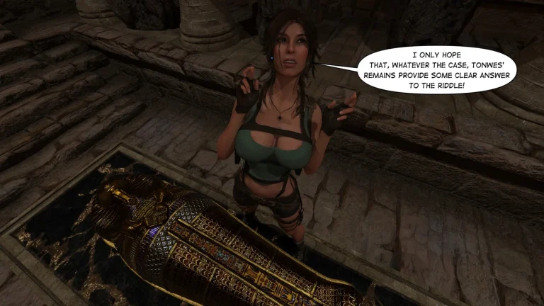 Lara Croft Taking The Mummy porn comic picture 5