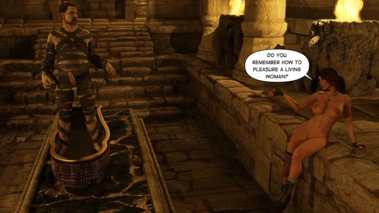 Lara Croft Taking The Mummy porn comic picture 55