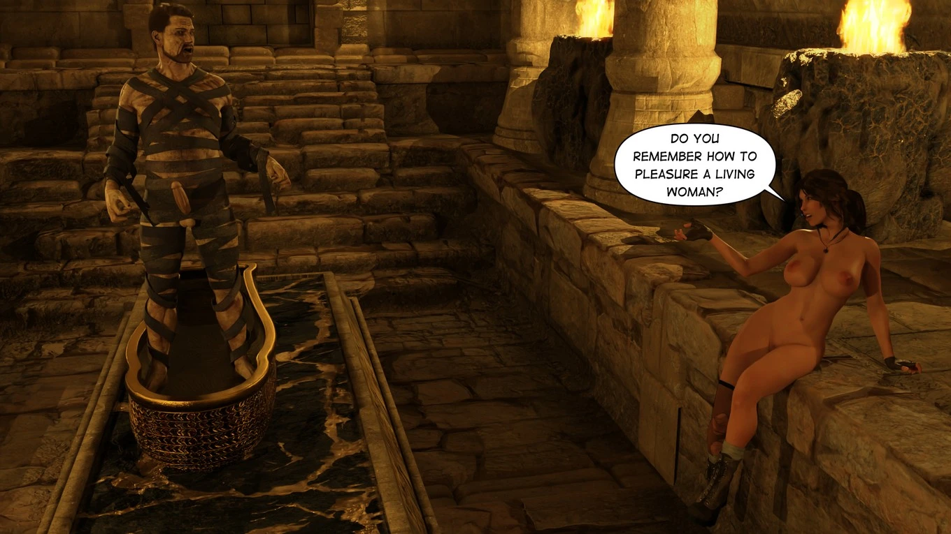 Lara Croft Taking The Mummy porn comic picture 55