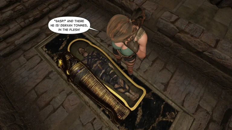 Lara Croft Taking The Mummy porn comic picture 8
