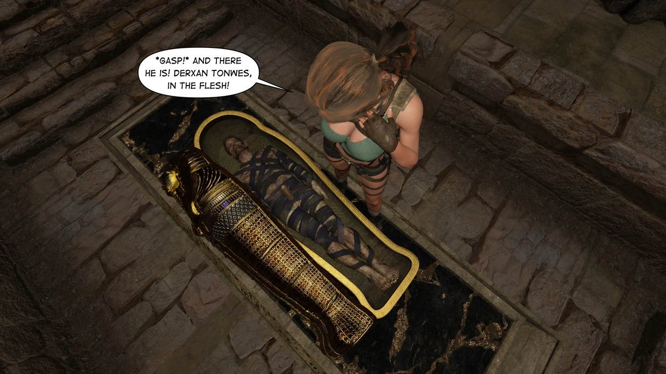 Lara Croft Taking The Mummy porn comic picture 8