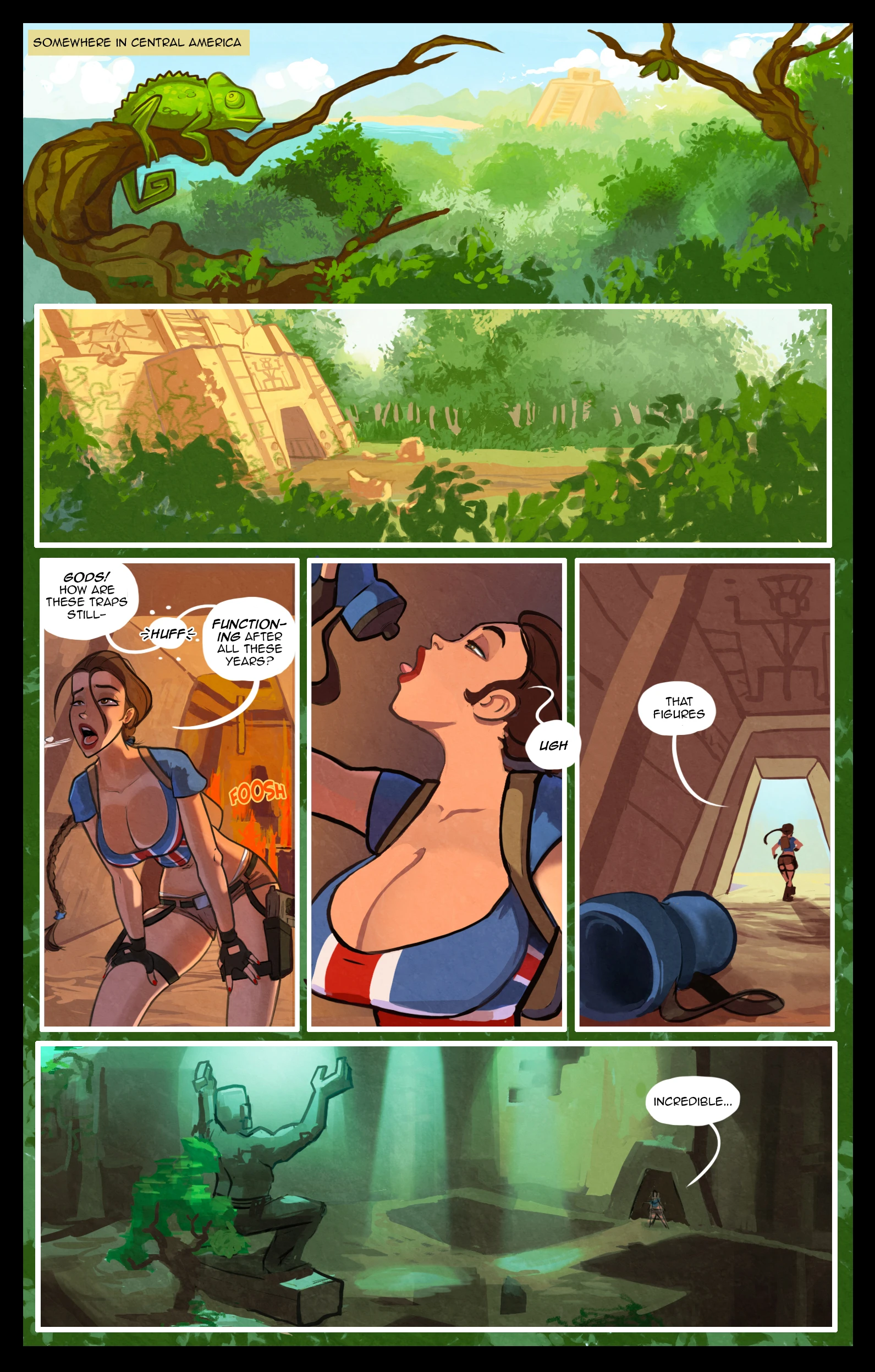 Lara Croft & The Guardian Of Pleasure (Remastered) porn comic picture 4