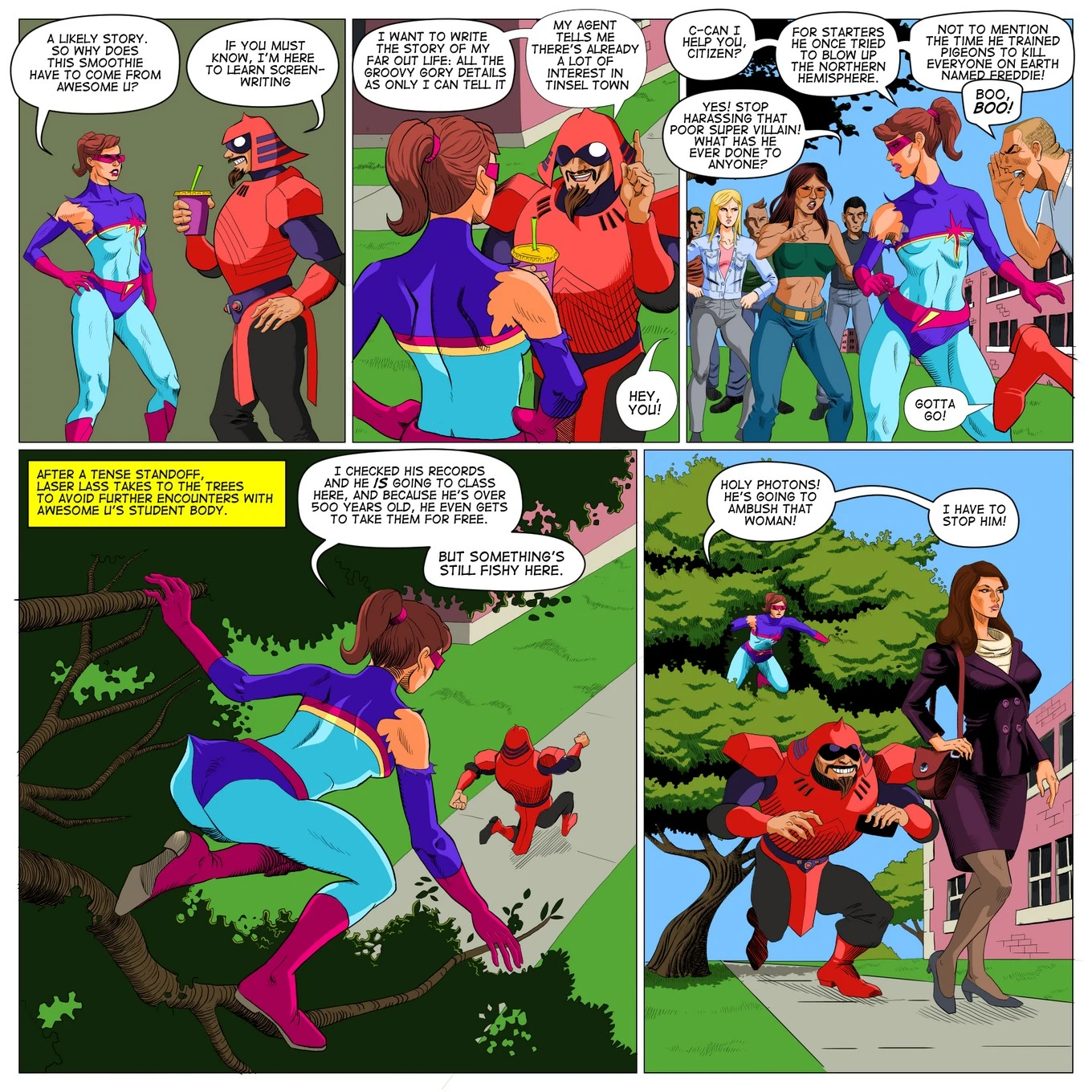 Laser Lass porn comic picture 7