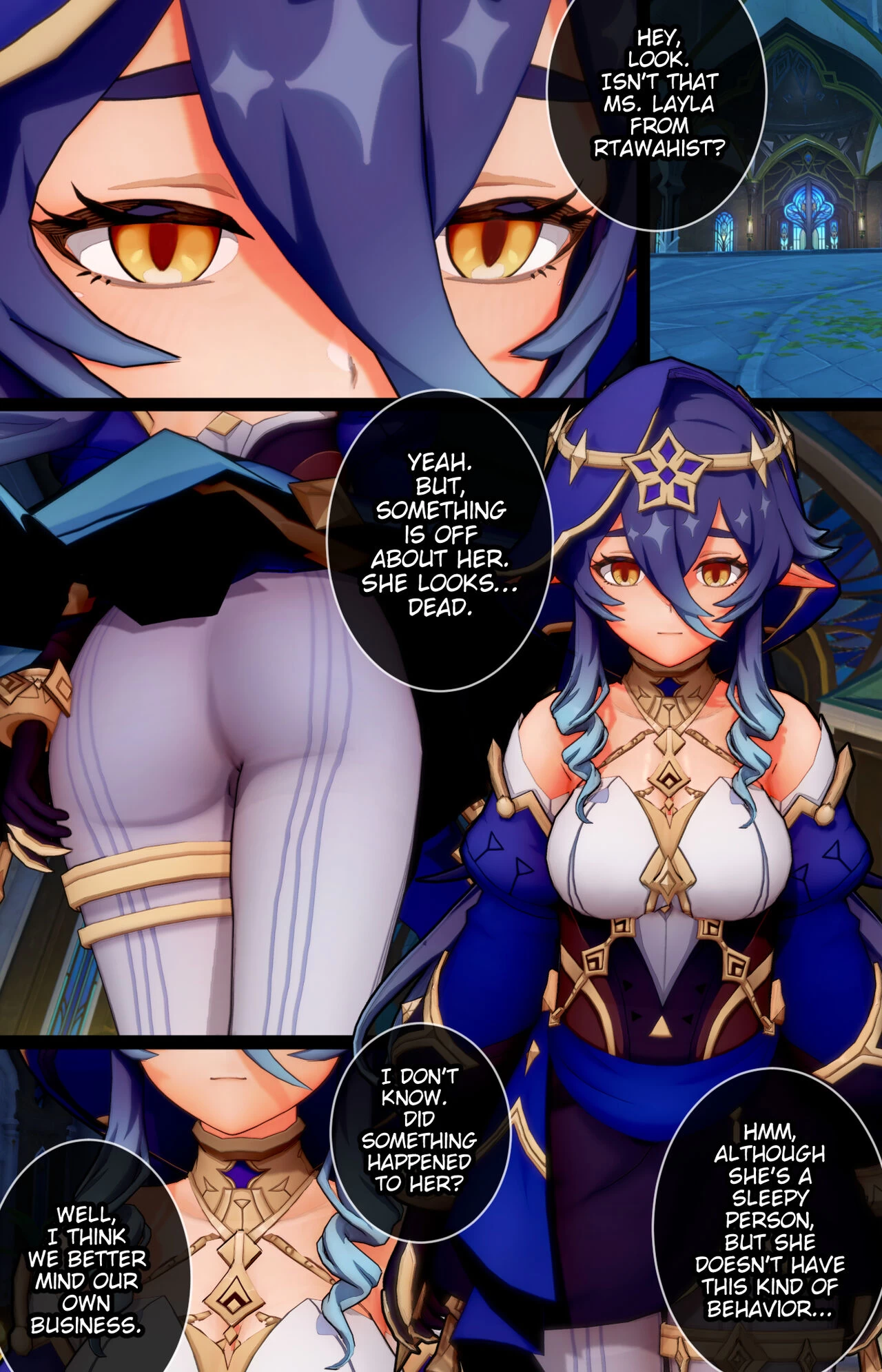 Layla's Late Night Training Session porn comic picture 2
