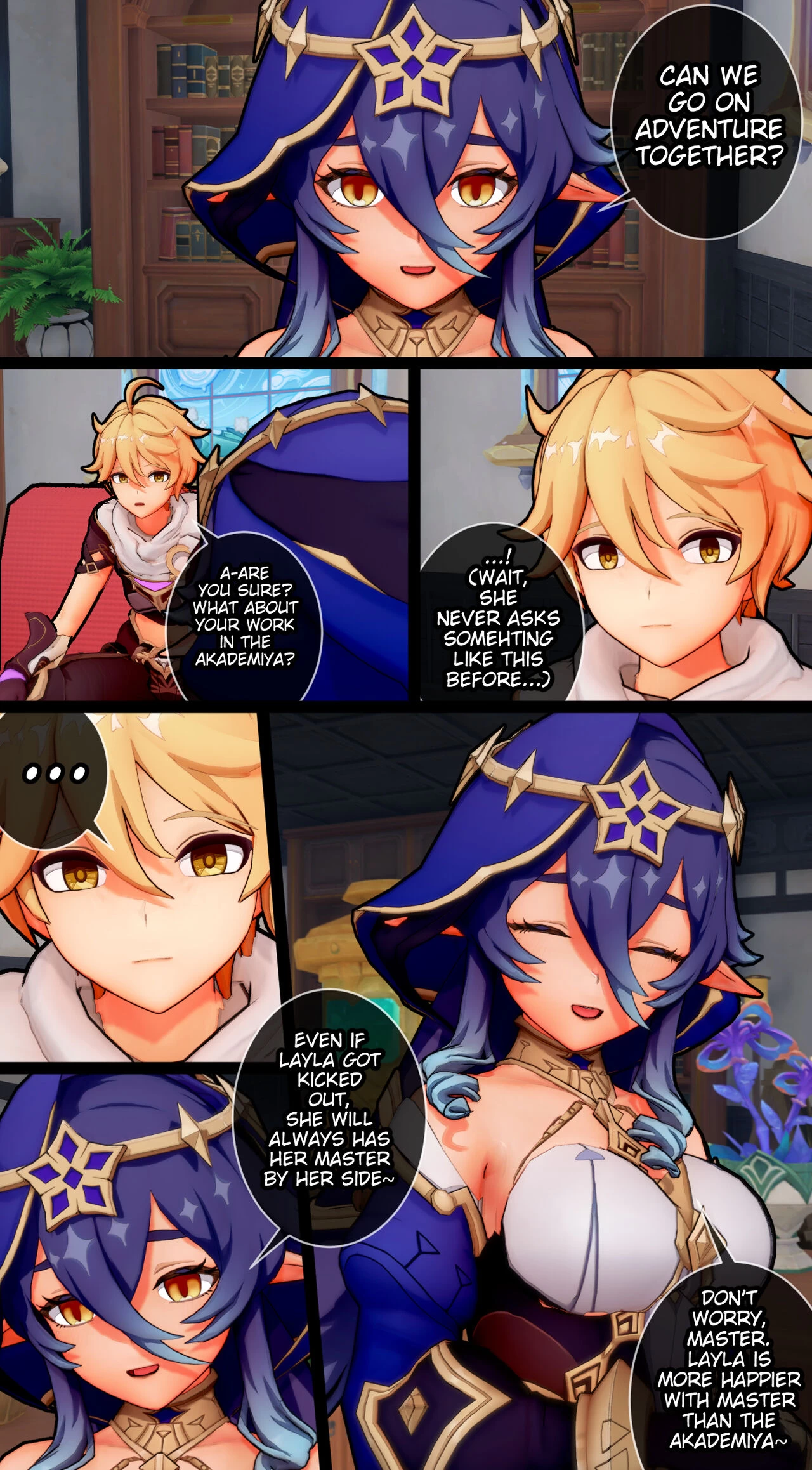 Layla's Late Night Training Session porn comic picture 23