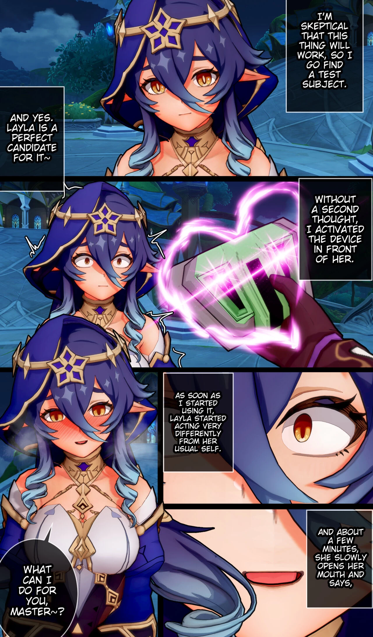 Layla's Late Night Training Session porn comic picture 5