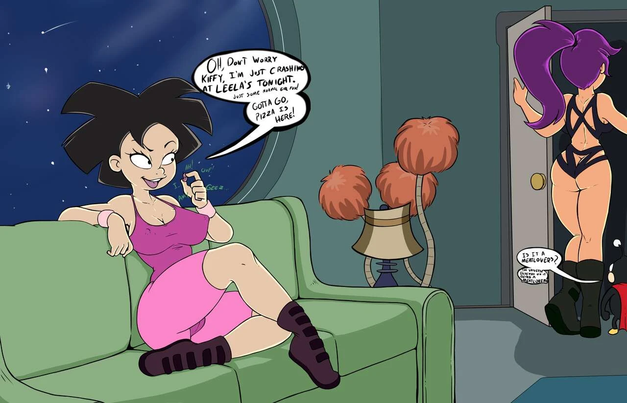 Leela and Amy porn comic picture 6