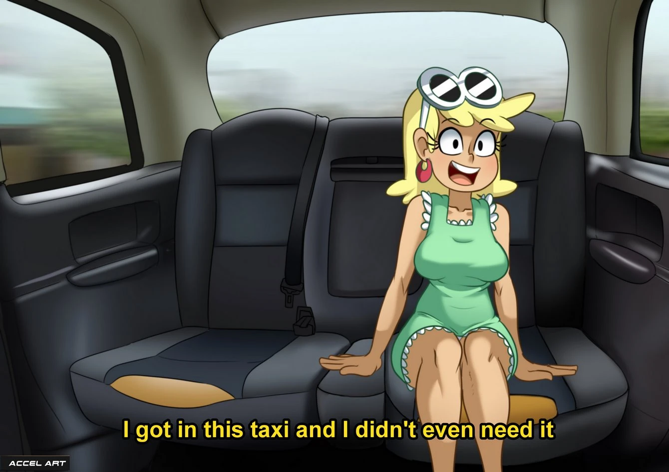 Leni Loud - Waifu Taxi porn comic picture 1