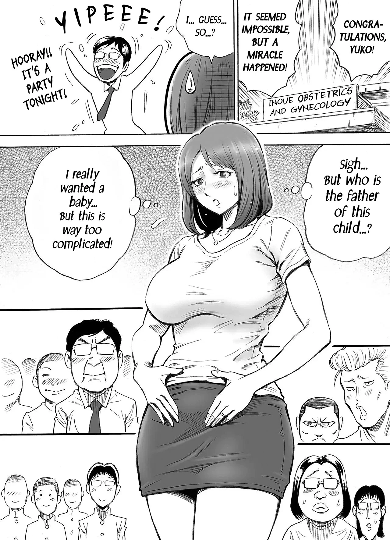 Let The Whole Town Impregnate A Wife Who Wants A Child |Aka-chan ga Hoshii Hitozuma o Chounai Minna de Haramaseyou porn comic picture 18