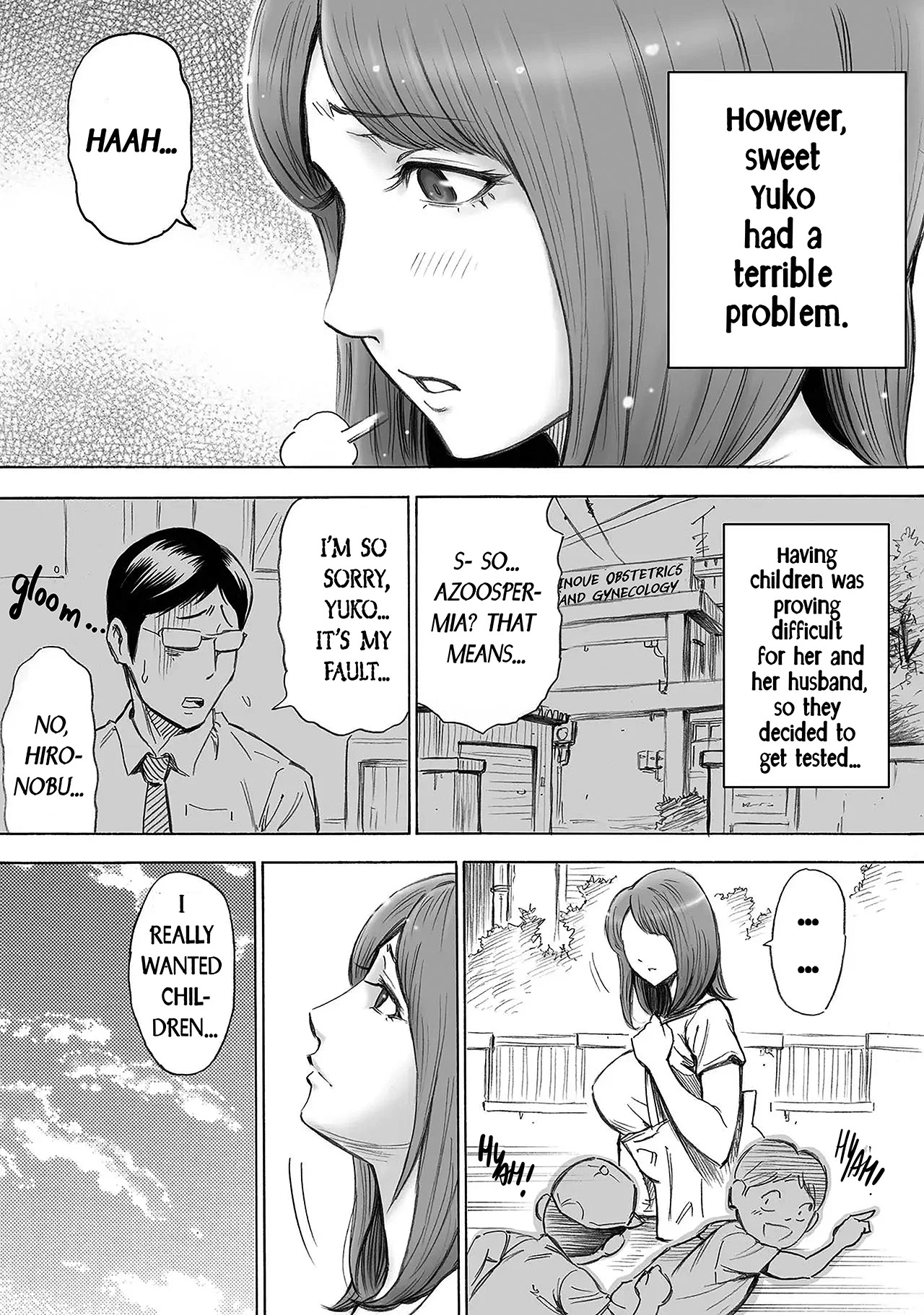 Let The Whole Town Impregnate A Wife Who Wants A Child |Aka-chan ga Hoshii Hitozuma o Chounai Minna de Haramaseyou porn comic picture 3