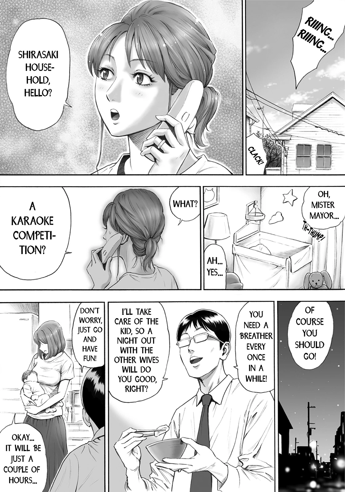Let The Whole Town Impregnate A Wife Who Wants A Second Child | Futarime ga Hoshii Hitozuma o Chounai Minna de Haramaseyou porn comic picture 4