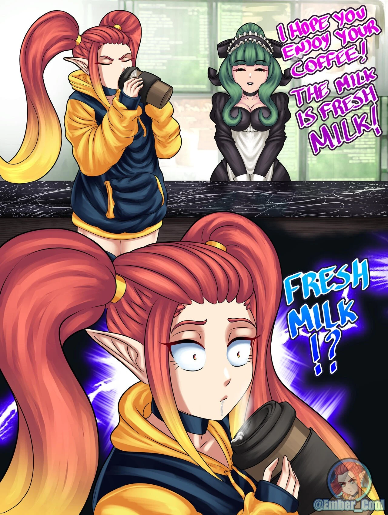 Let's have a SPECIAL coffee! porn comic picture 2