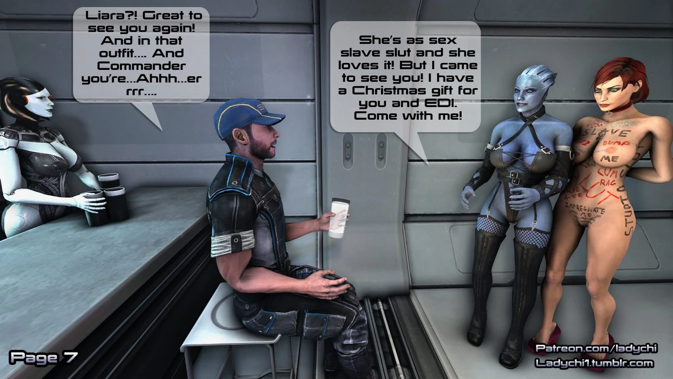 Liara X-Mass Gifts! porn comic picture 12