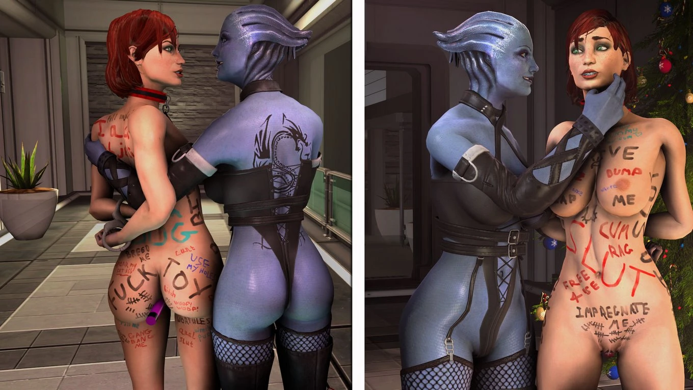 Liara X-Mass Gifts! porn comic picture 4