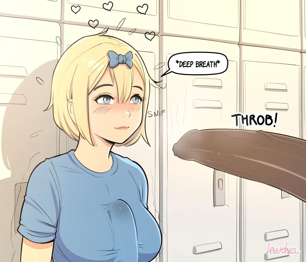 Locker room - Nessie and Valerie porn comic picture 15