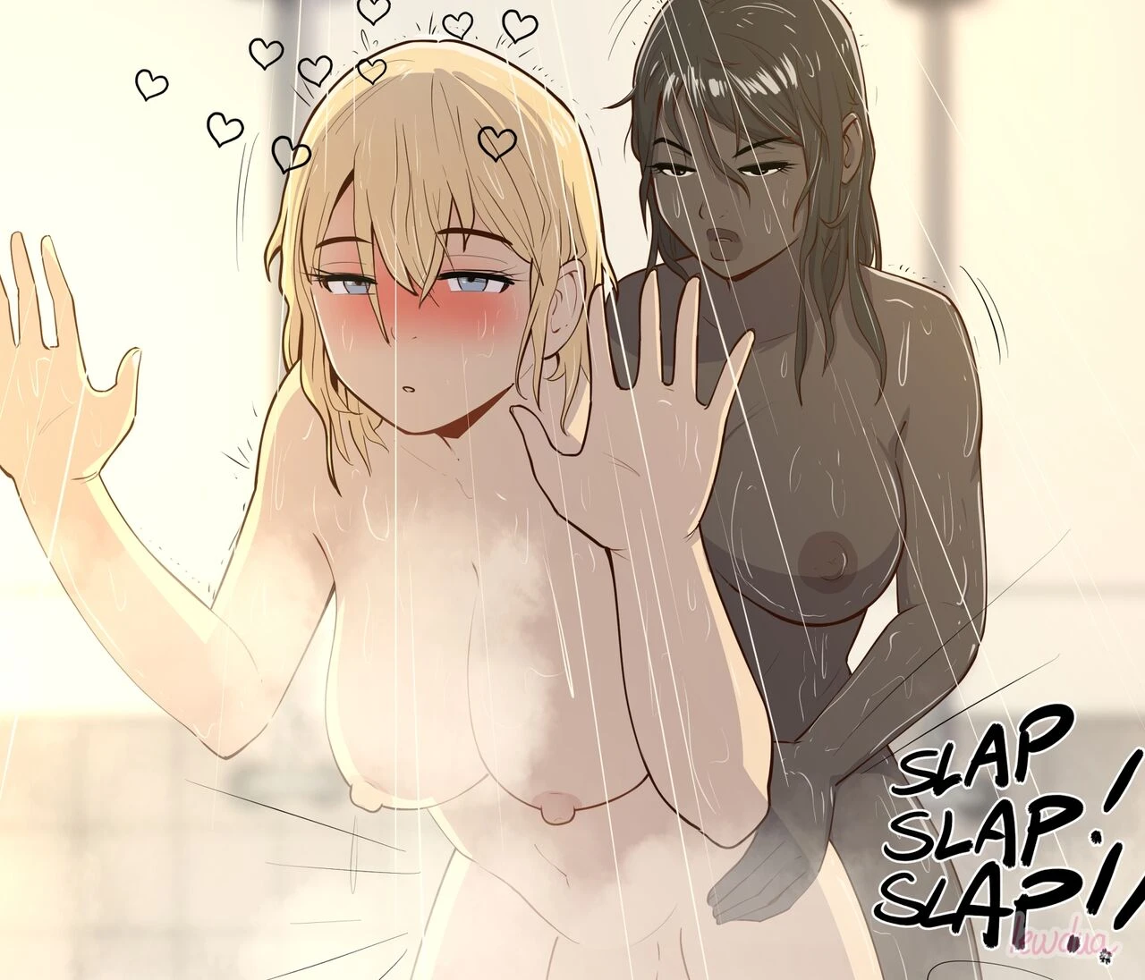 Locker room - Nessie and Valerie porn comic picture 35